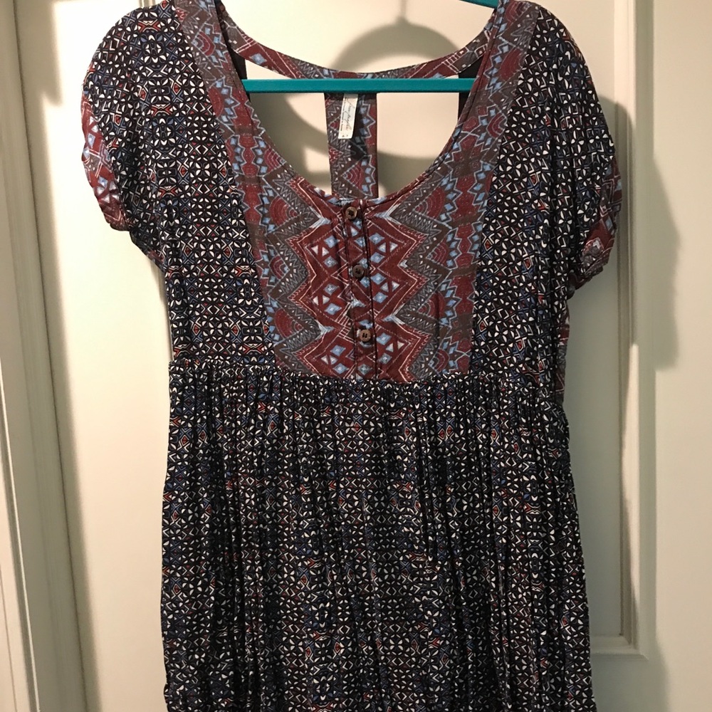 free people printed dress